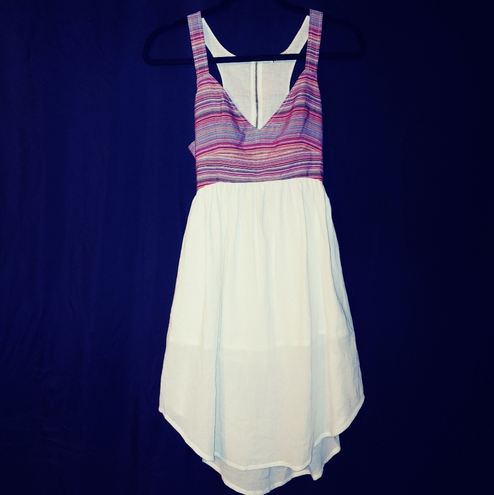 NWOT Back Zip Empire Waist Racerback Dress